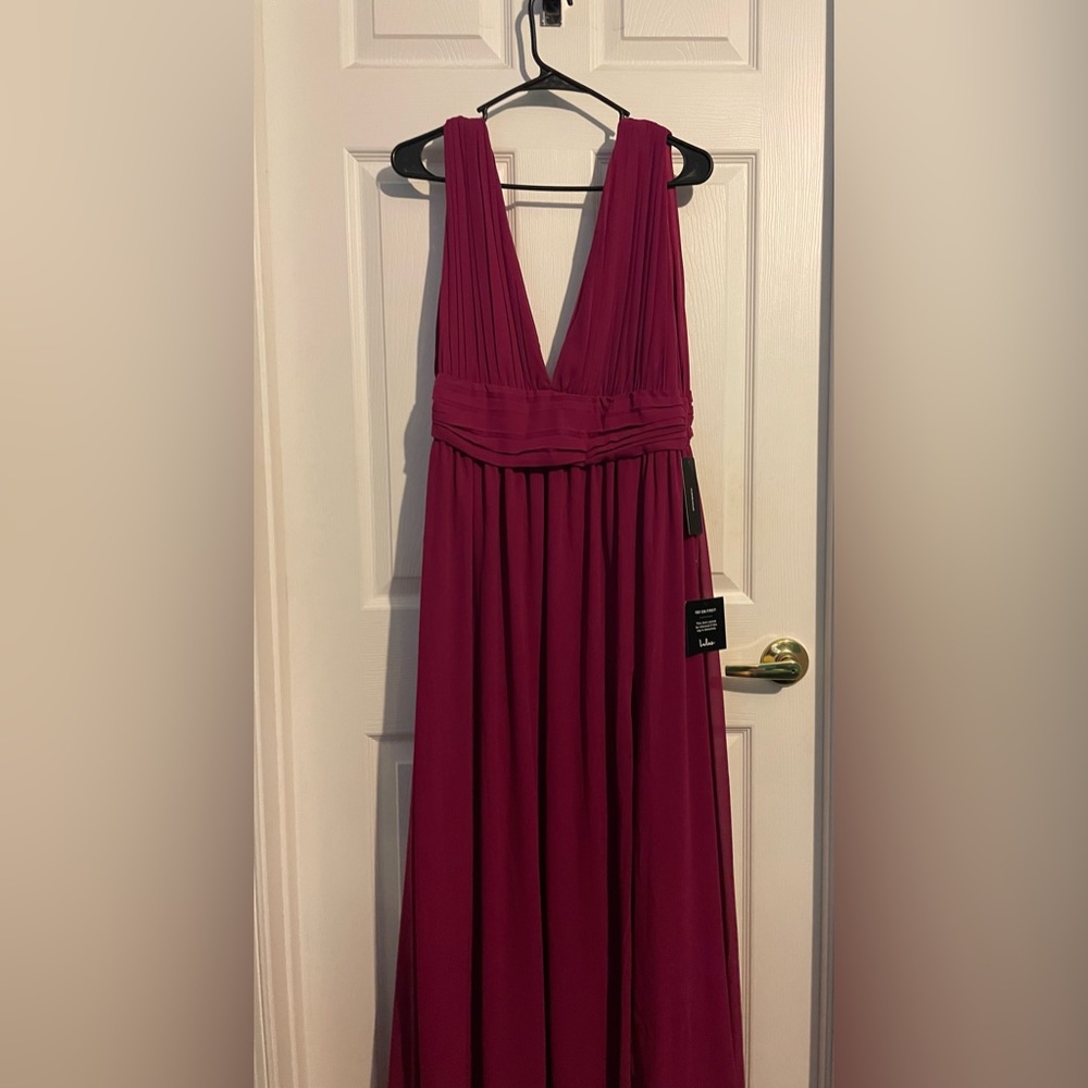 Lulu’s Heavenly Hues Magenta Maxi Dress